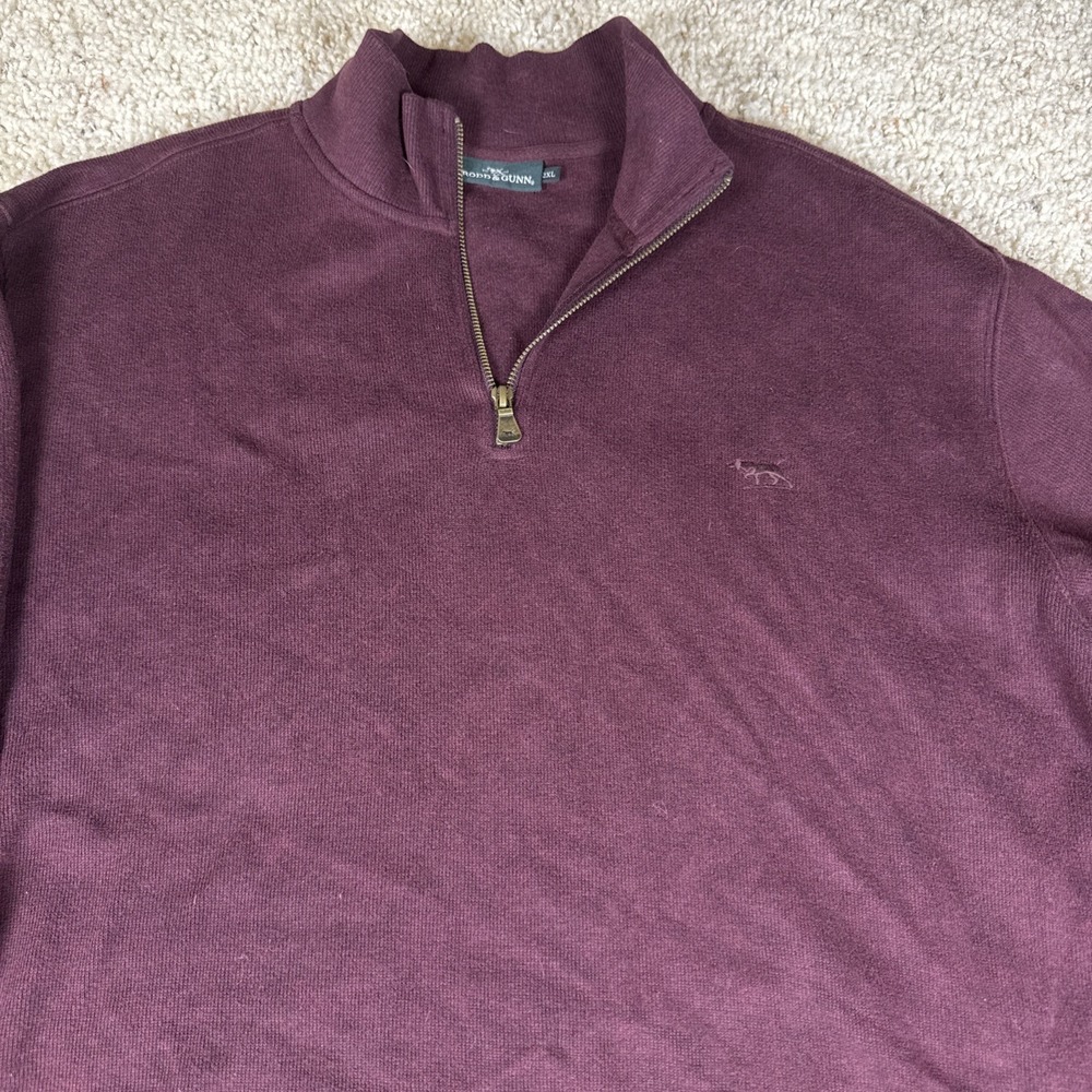 Rodd & Gunn 1/4 Zip Mens XXL 100% Cotton Knit Gorpcore Outdoors Hiking Golf